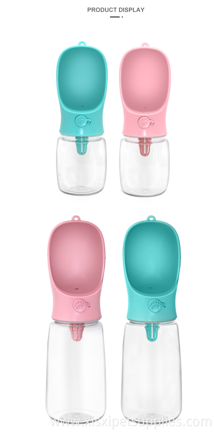 Factory Wholesale Travel Outdoor Portable Plastic Pet Dog Drinking Water Bottle